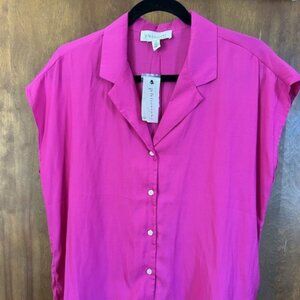 Philosophy women's fuscia sleeveless blouse - L - NWT